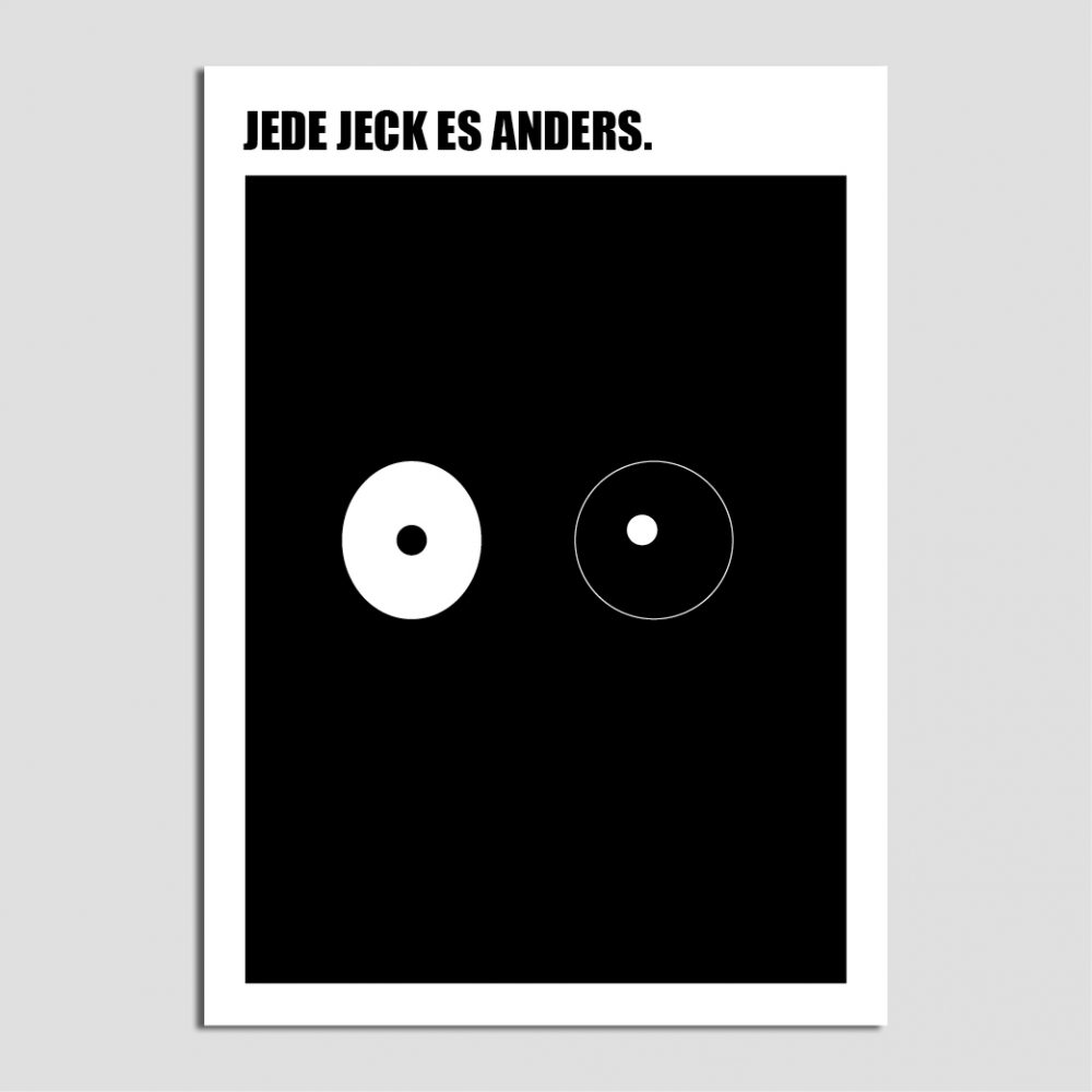 Kunstdruck – Jede Jeck es anders.