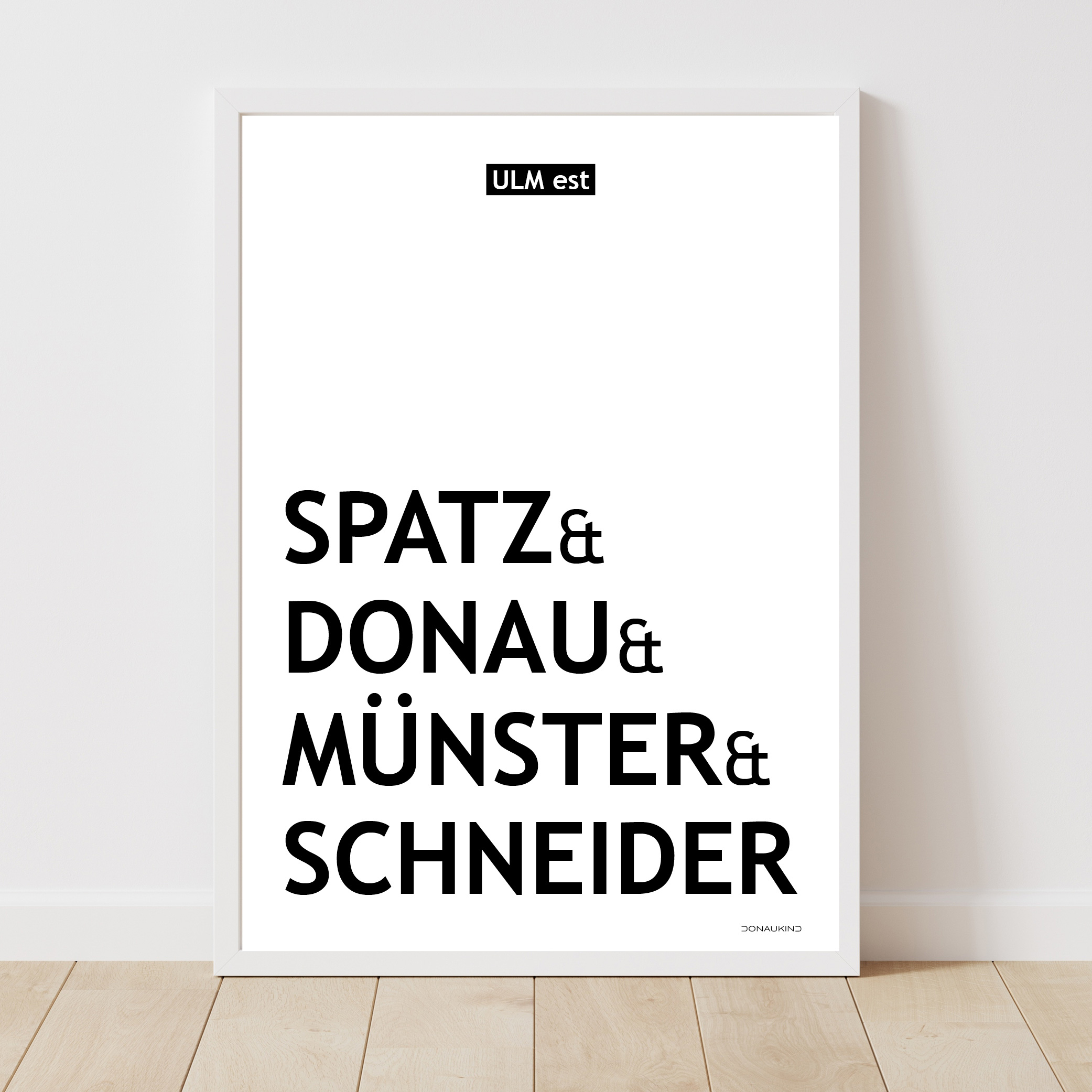 Minimalistisches Ulm Poster – ULM est